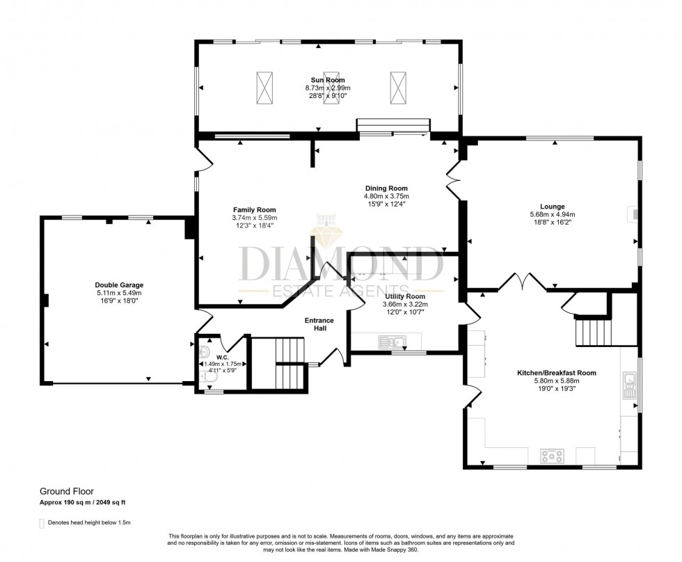 Floorplan for Stoodleigh, Tiverton, EX16