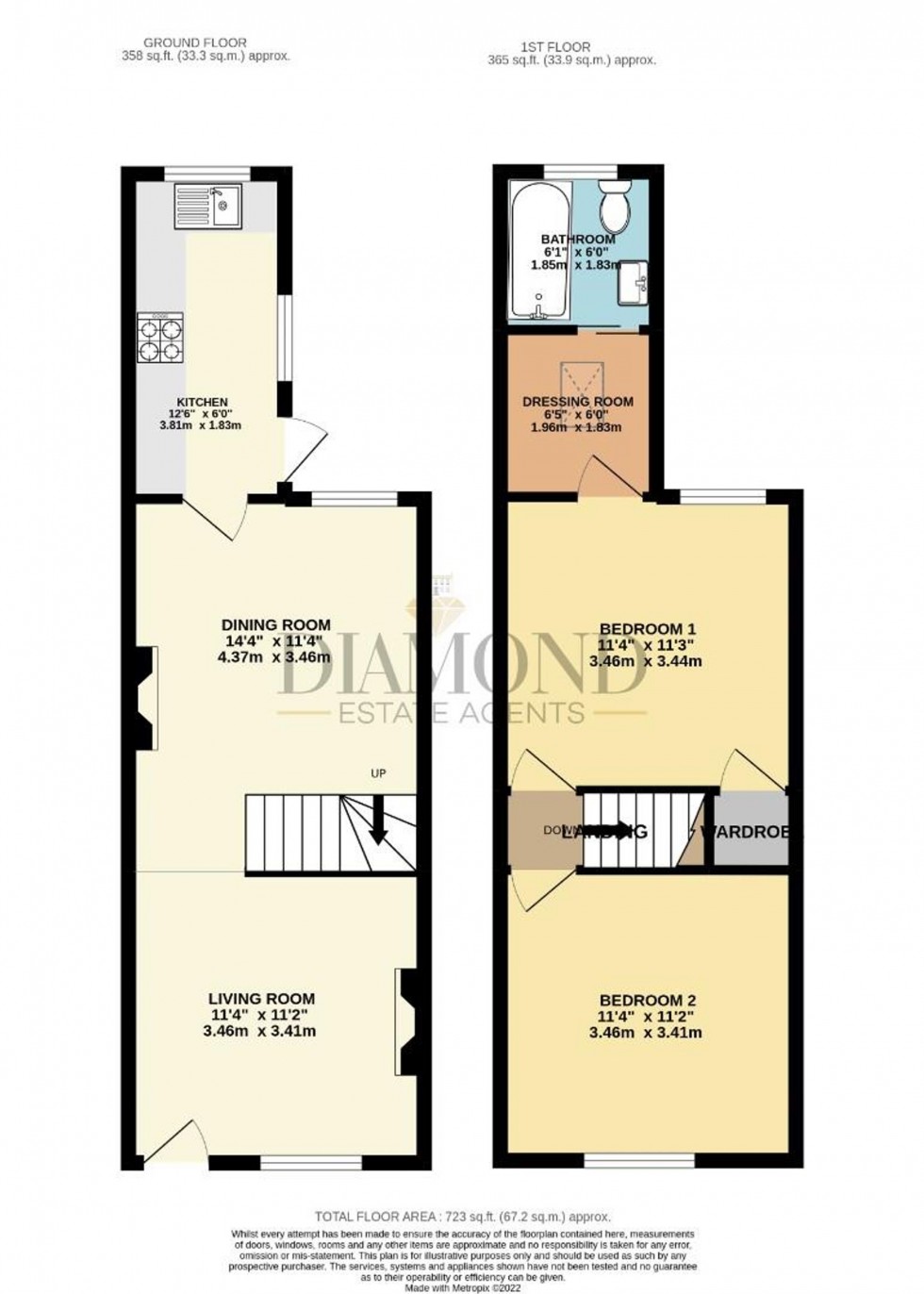 Floorplan for Rainsford Road, Chelmsford, CM1