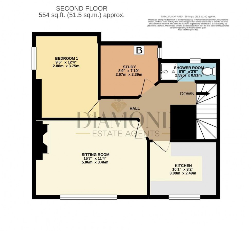 Floorplan for St. Peter Street, Tiverton, EX16