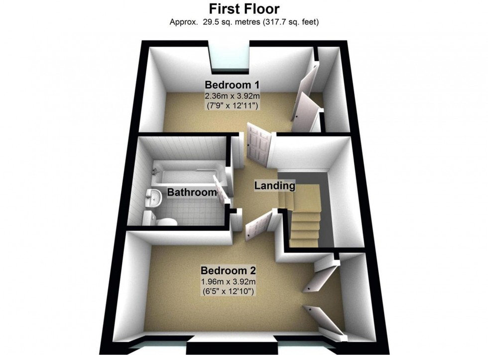 Floorplan for Redvers Way, Tiverton, EX16