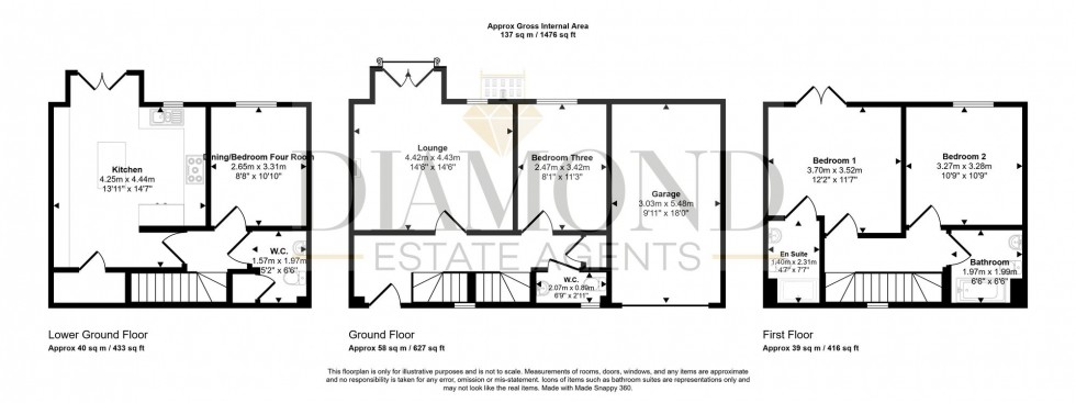 Floorplan for Oakfields, Tiverton, EX16