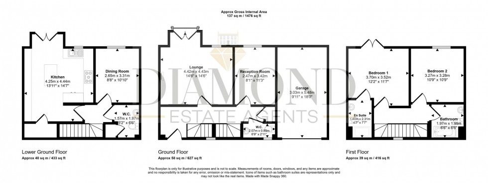 Floorplan for Oakfields, Tiverton, EX16