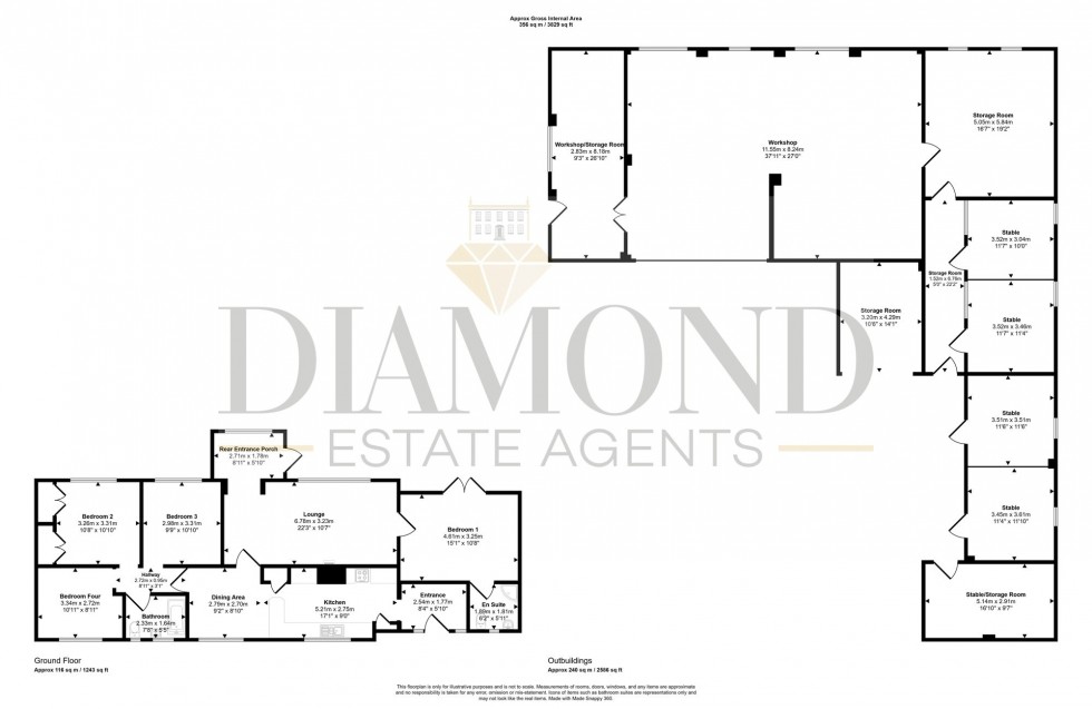 Floorplan for Oakford, Tiverton, EX16