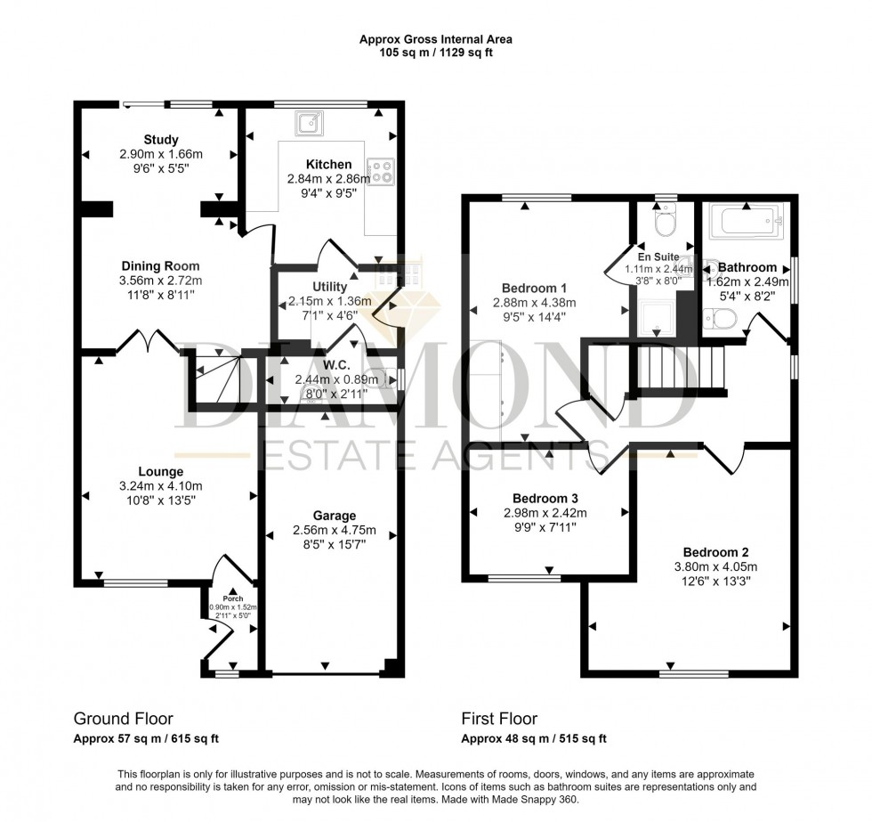 Floorplan for Banksia Close, Tiverton, EX16