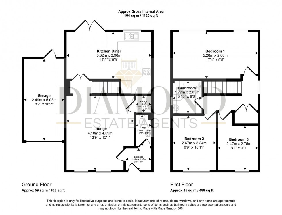 Floorplan for Spencer Drive, Tiverton, EX16