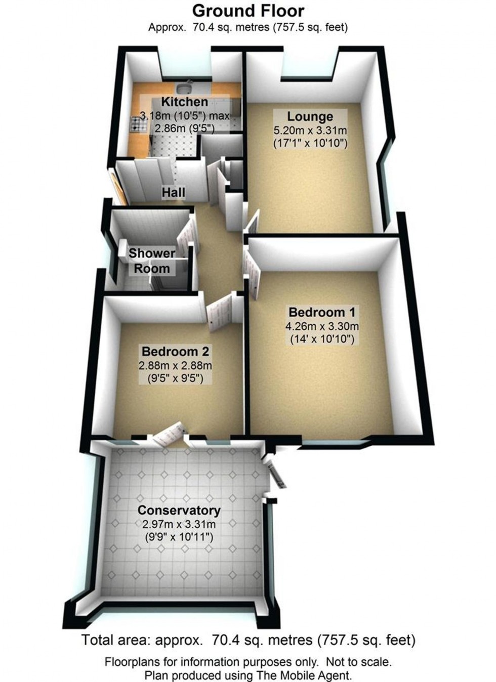 Floorplan for Rosse Road, Tiverton, EX16