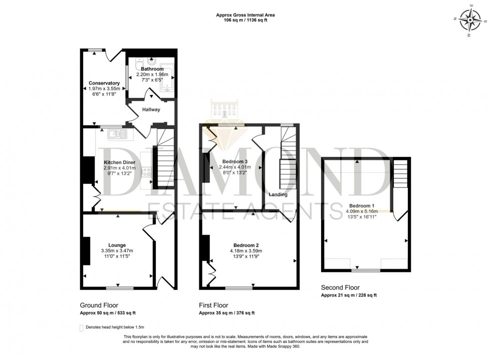 Floorplan for Melbourne Street, Tiverton, EX16