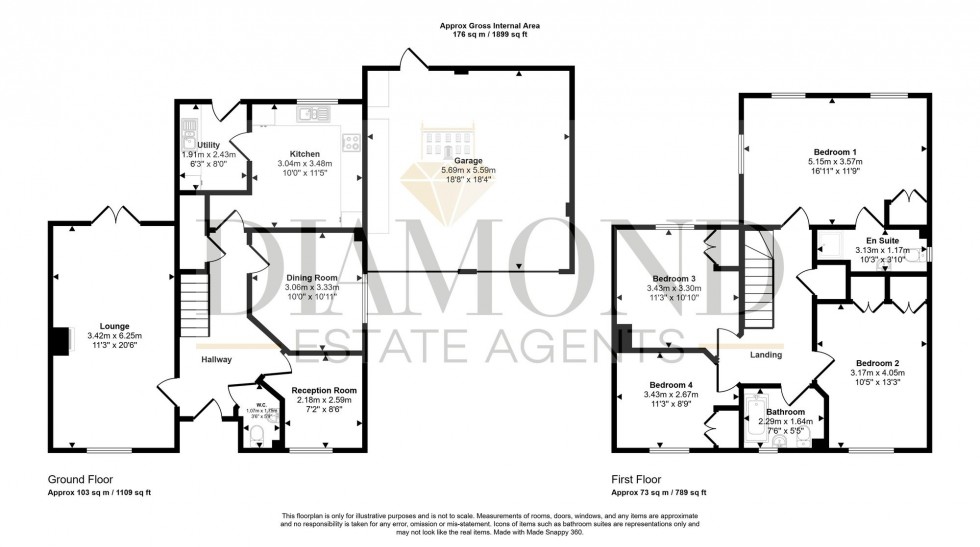 Floorplan for Fairby Close, Tiverton, EX16
