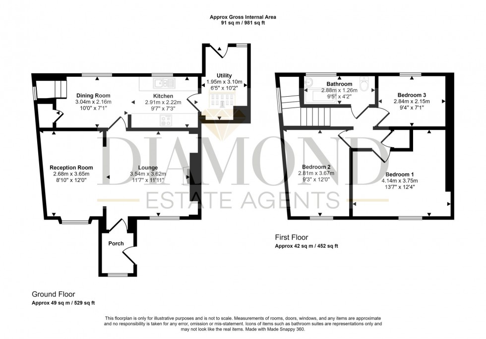 Floorplan for Lurley, Tiverton, EX16