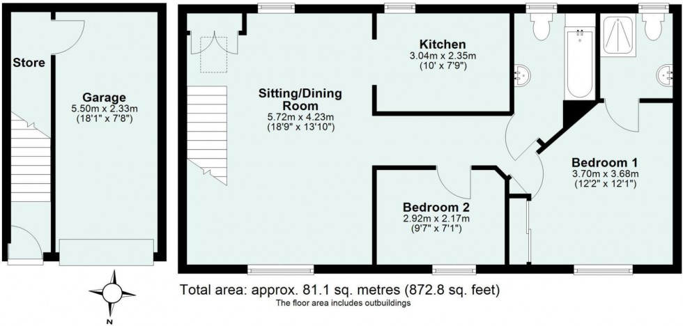 Floorplan for Popham Close, Tiverton, EX16
