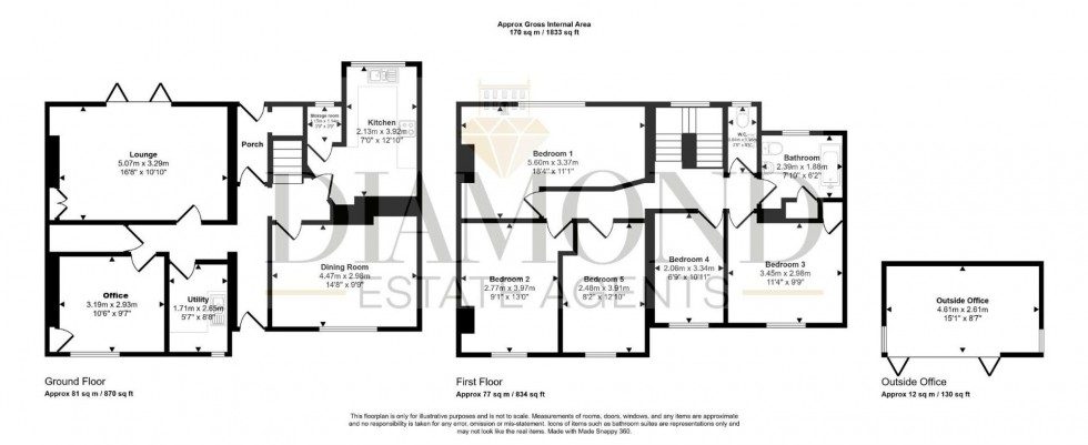 Floorplan for Norwood Road, Tiverton, EX16