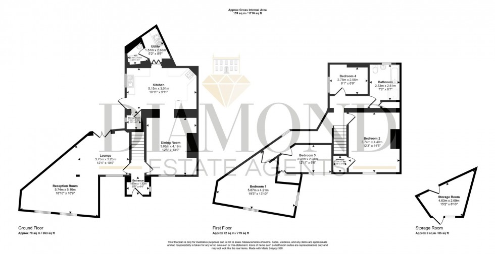 Floorplan for 2 Lower Town, Sampford Peverell, EX16