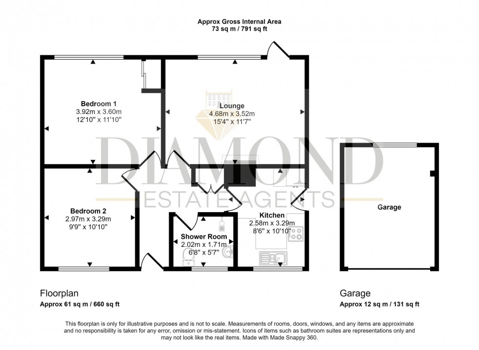 Floorplan for Court Way, Sampford Peverell, EX16