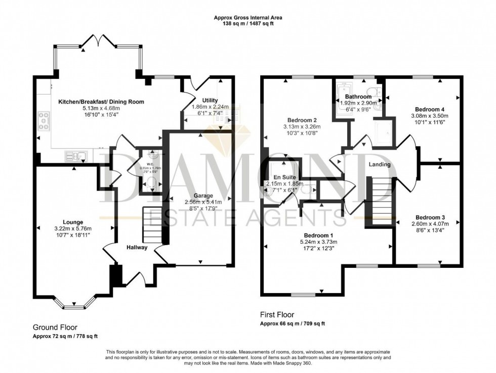 Floorplan for Sandy Place, Tiverton, EX16