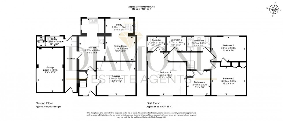 Floorplan for Branscombe Road, Tiverton, EX16
