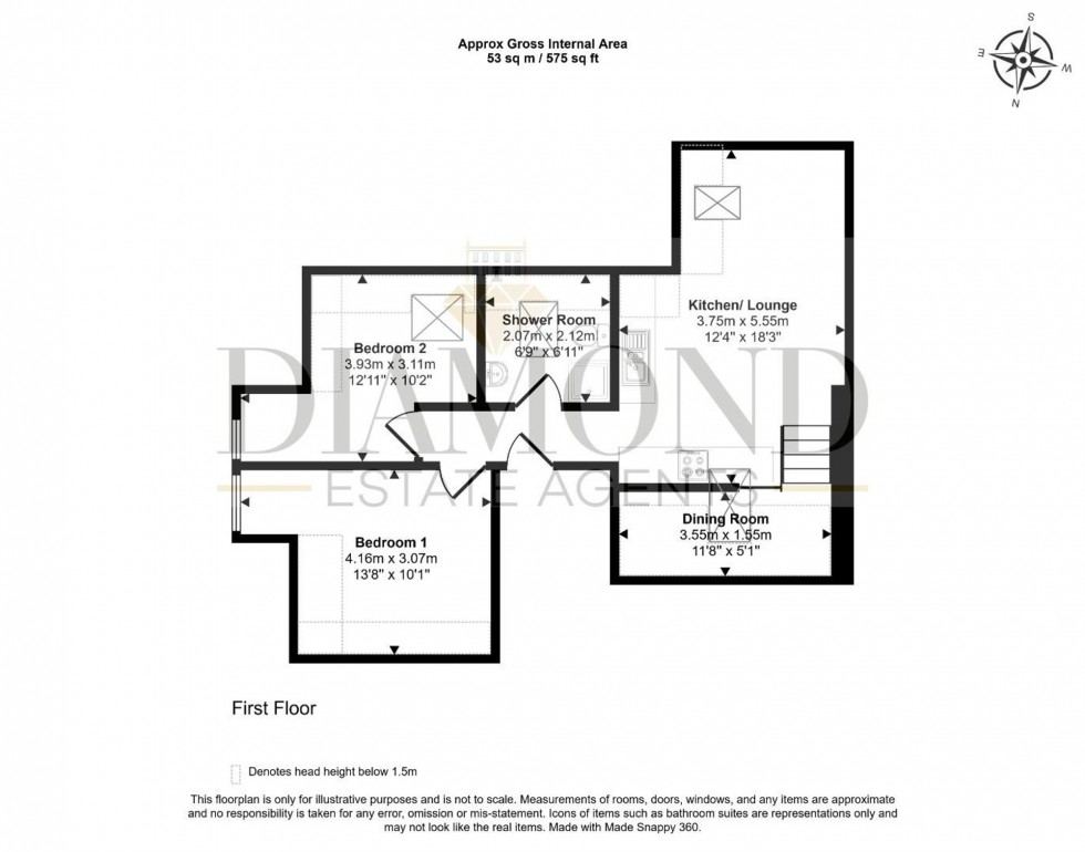 Floorplan for The Avenue, Tiverton, EX16