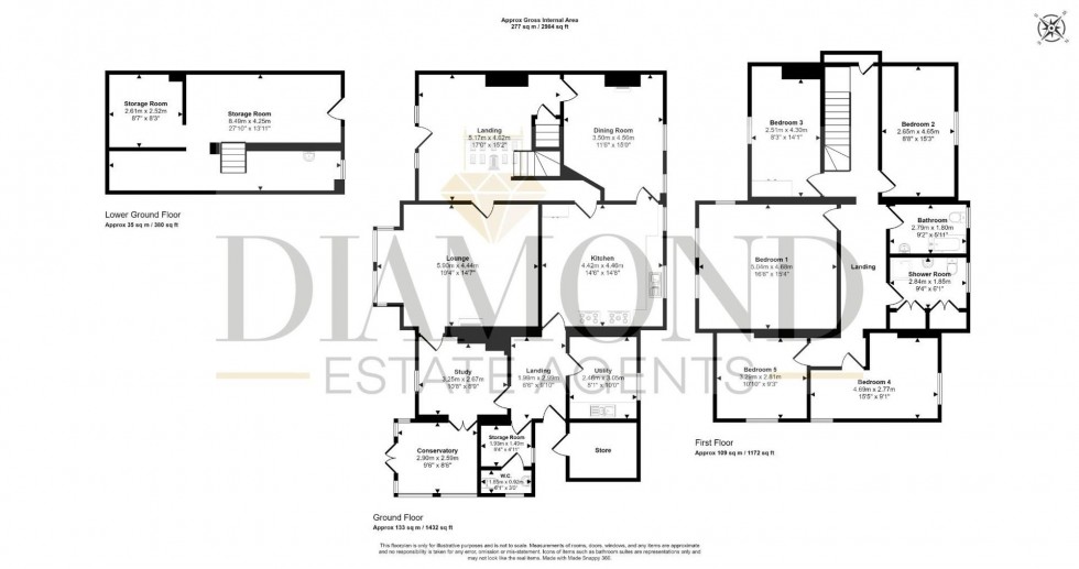Floorplan for Cowleymoor Road, Tiverton, EX16