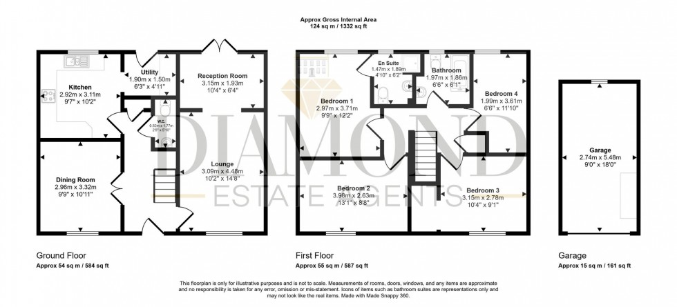 Floorplan for Oakfields, Tiverton, EX16