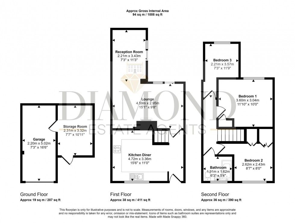 Floorplan for Ford Road, Tiverton, EX16
