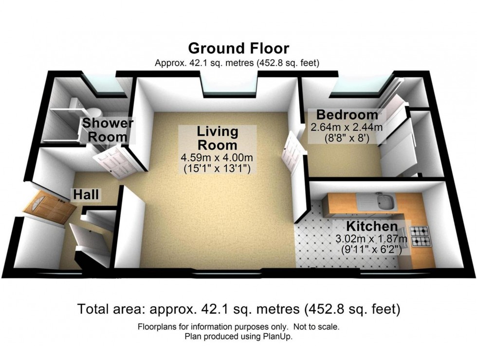 Floorplan for Perreyman Square, Tiverton, EX16
