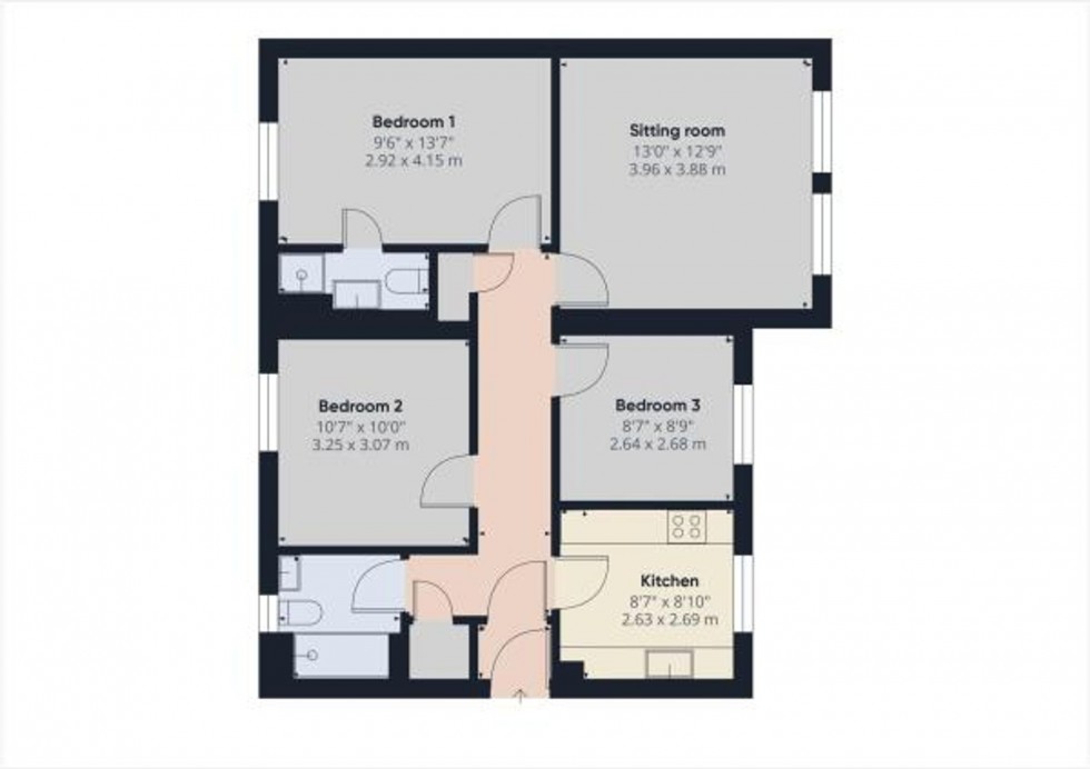 Floorplan for Popham Close, Tiverton, EX16