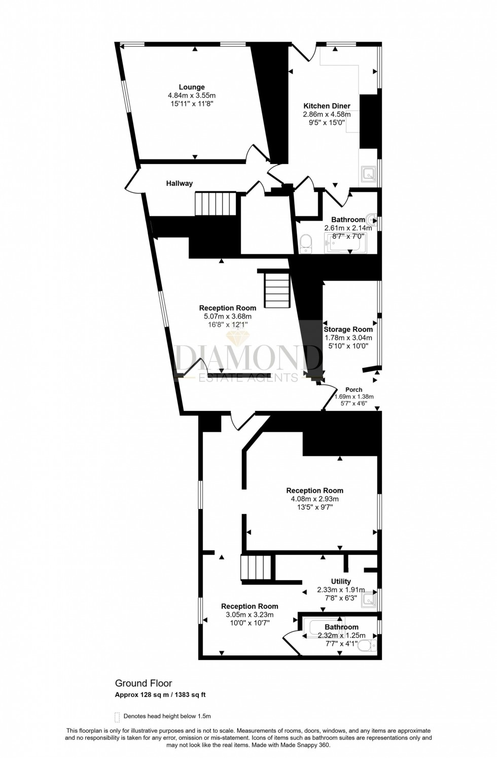 Floorplan for Exebridge, Dulverton, TA22