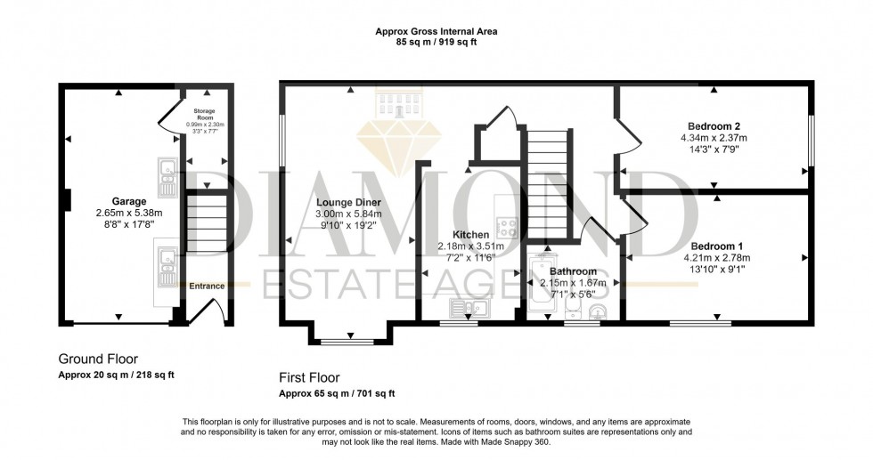 Floorplan for Fairby Close, Tiverton, EX16