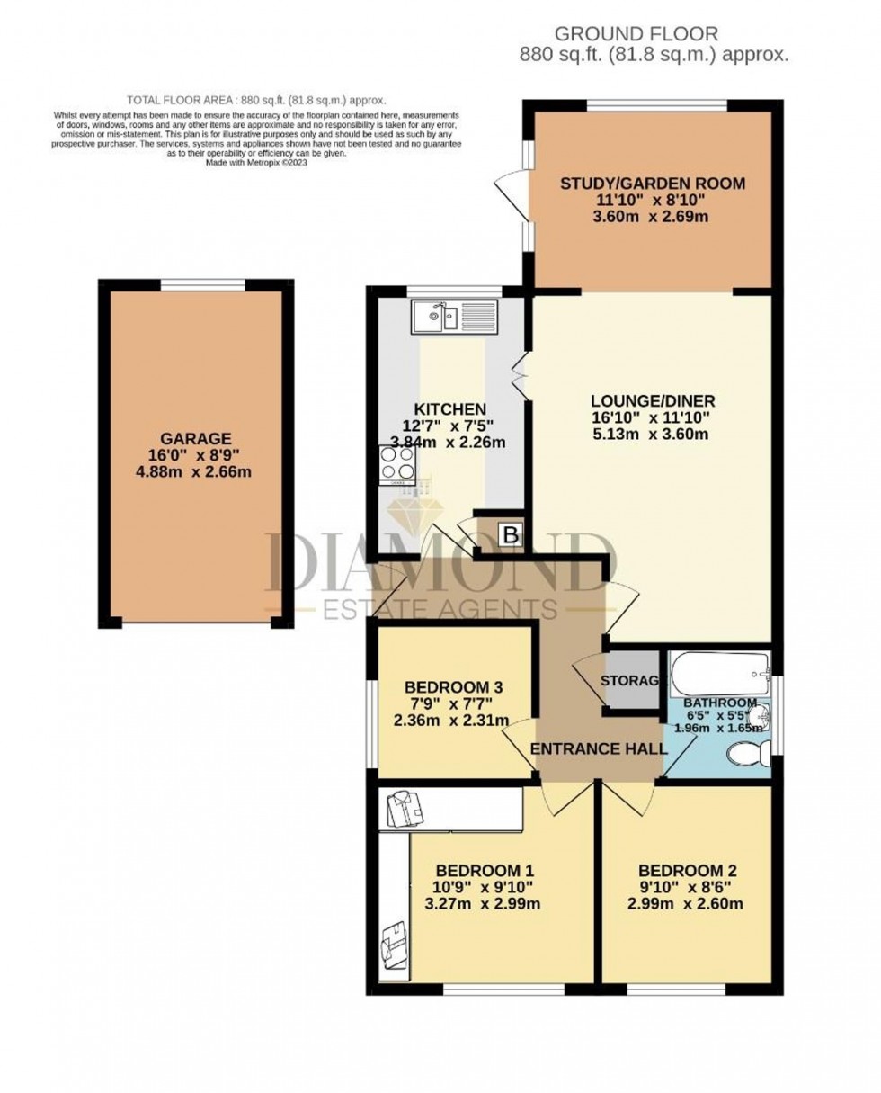 Floorplan for Isabella Road, Tiverton, EX16