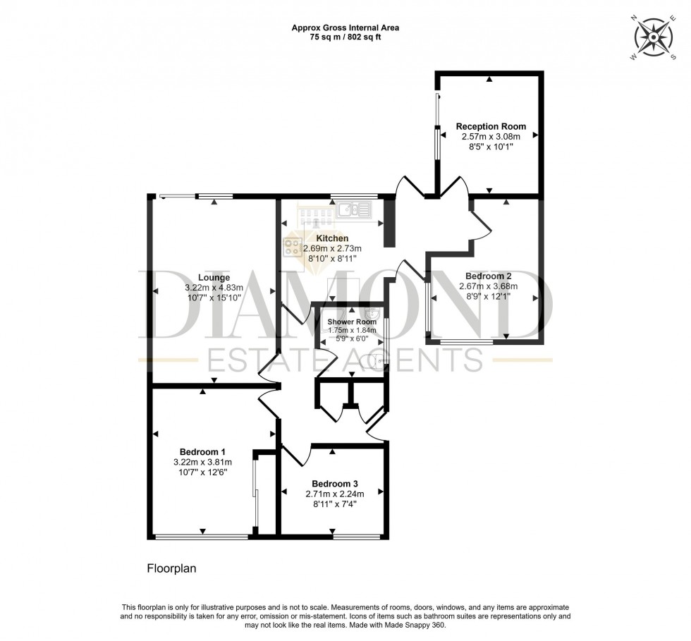 Floorplan for Marina Way, Tiverton, EX16