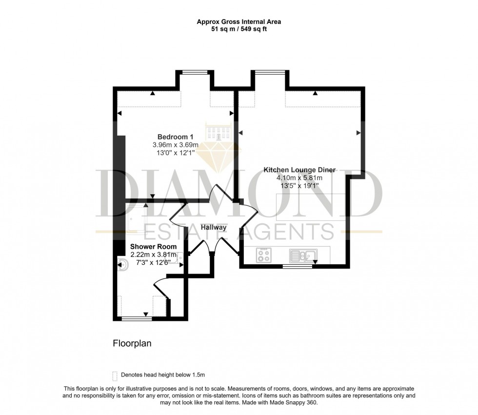 Floorplan for 35 Fore Street, Tiverton, EX16