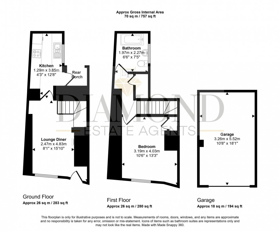 Floorplan for Bickleigh, Tiverton, EX16