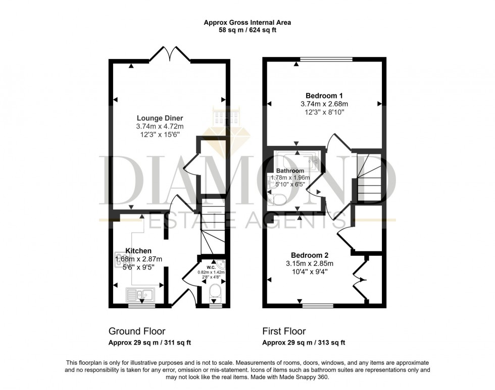Floorplan for Alsa Brook Meadow, Tiverton, EX16