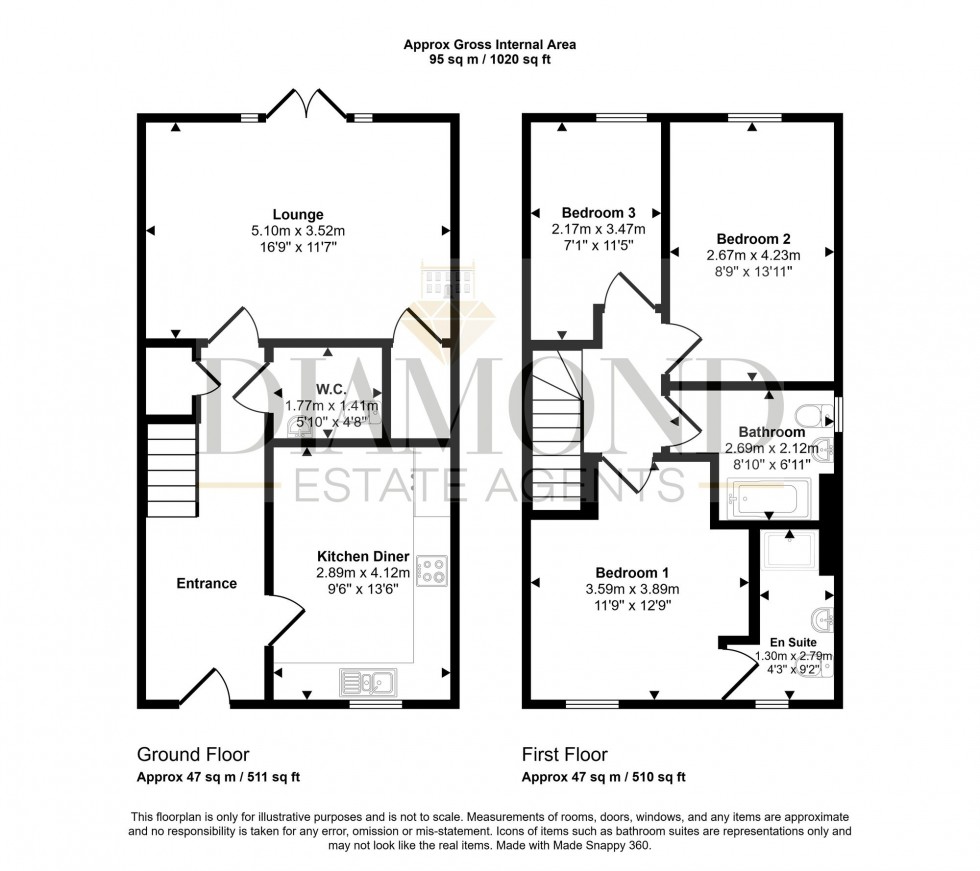 Floorplan for Moore Drive, Tiverton, EX16