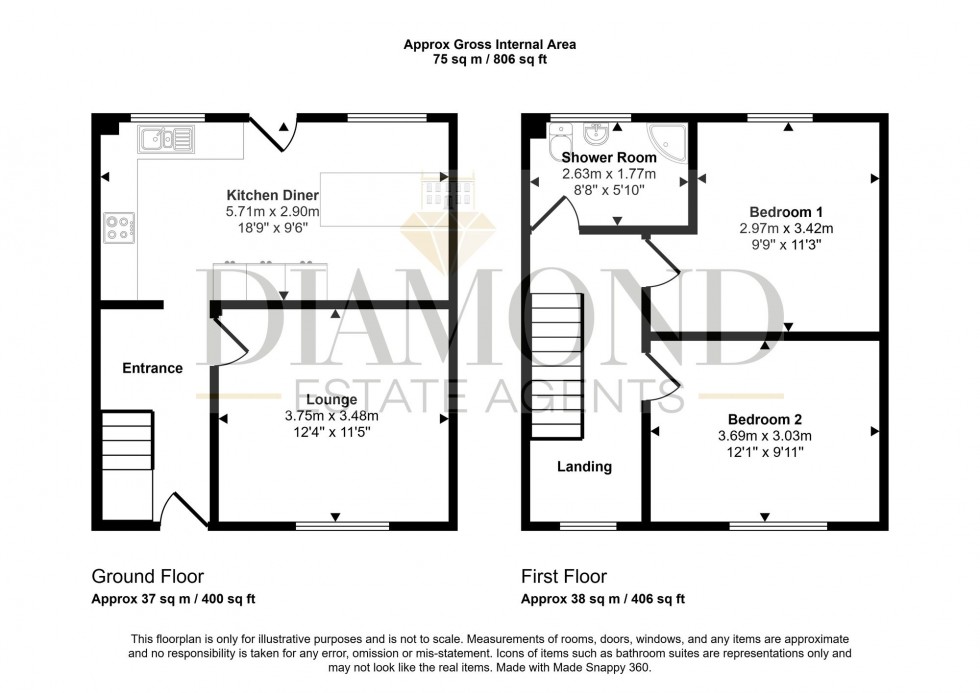 Floorplan for Cameron Close, Tiverton, EX16