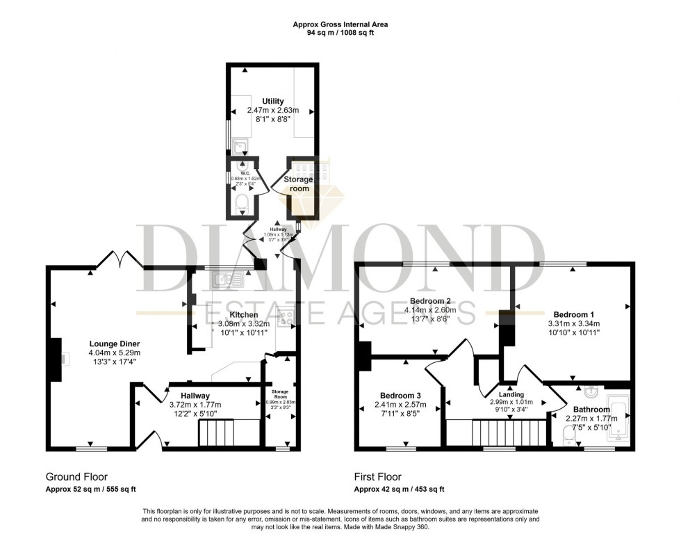 Floorplan for Harrowby Close, Tiverton, EX16