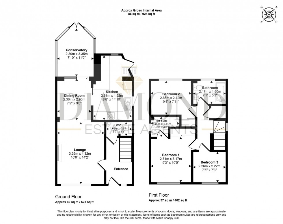 Floorplan for Pearmain Close, Willand, EX15