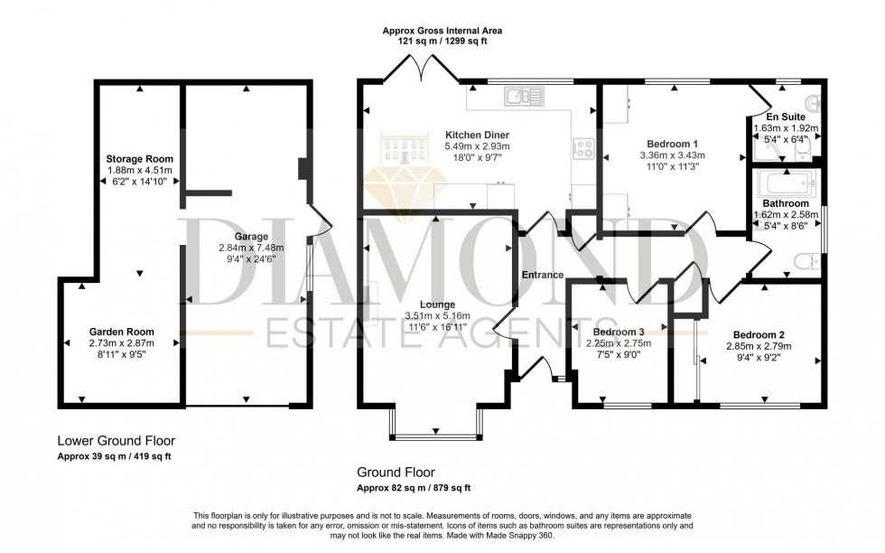 Floorplan for Ashley Rise, Ashley, EX16