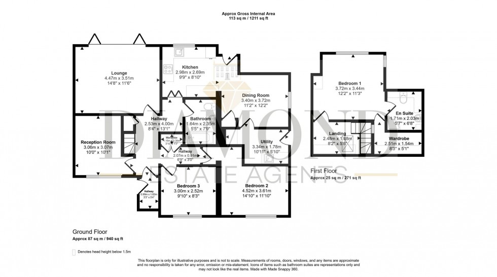 Floorplan for Branscombe Road, Tiverton, EX16