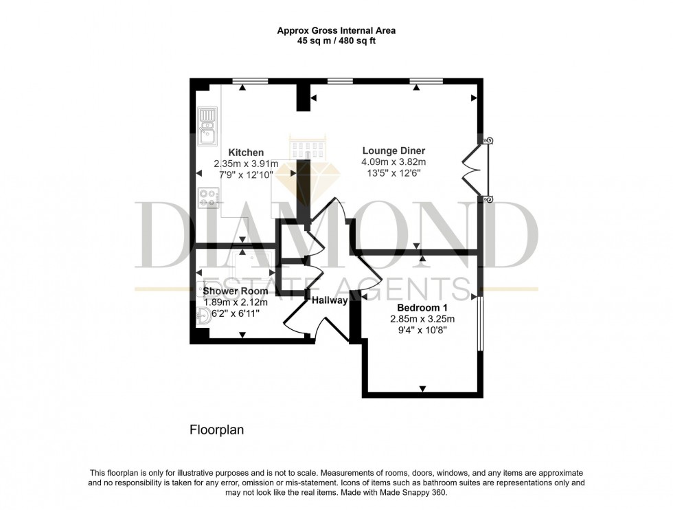 Floorplan for Barle Court, Tiverton, EX16