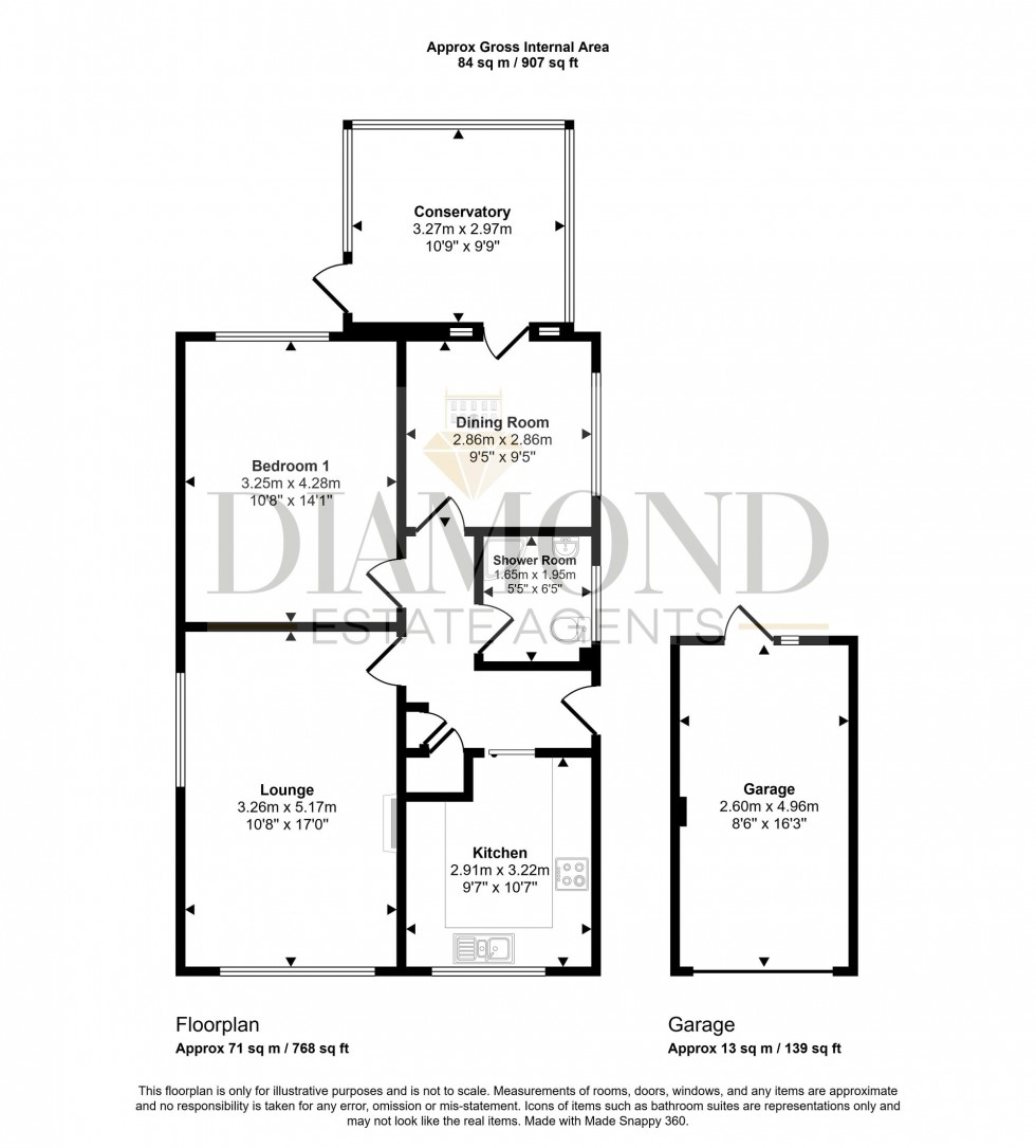 Floorplan for Rosse Road, Tiverton, EX16